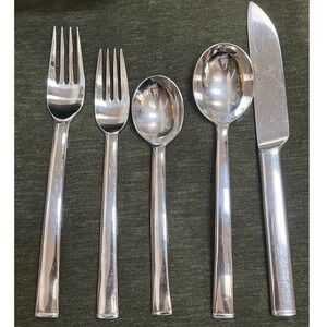 Dansk AMENI.T Graves studio Stainless 18/10 Modern Flatware 7/5 pc Place set +4
